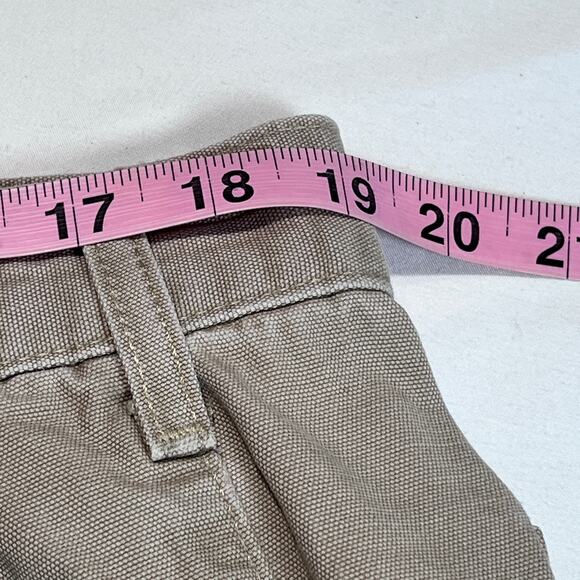 Carhartt Rugged Flex Canvas Work Pants 32x30 Tan Relaxed Fit Carpenter Utility - Picture 4 of 12